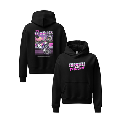 It's 12 O'Clock Women’s Relaxed Hoodie - Throttle And Trigger