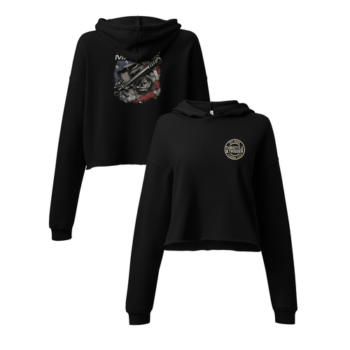 Size Matters Crop Hoodie - Throttle And Trigger