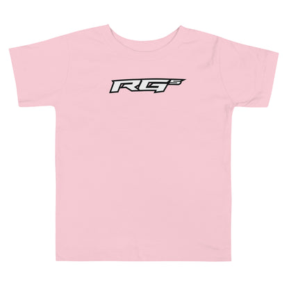 Pink toddler T-shirt with RG5 logo on front