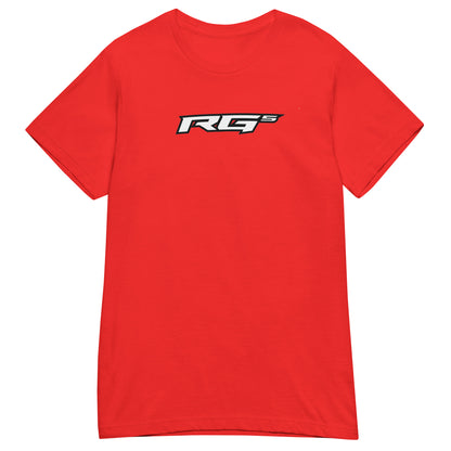 Women’s red T-shirt with small RG5 logo on chest