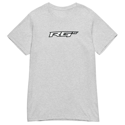 Women’s heather gray T-shirt with small RG5 logo on chest